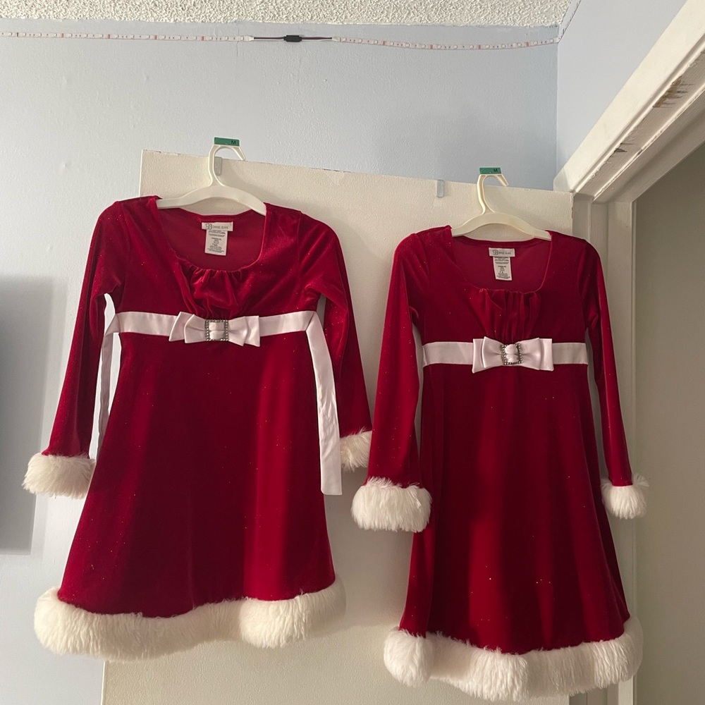 Christmas girl dresses. Can be sold separately or together. Dm me for price.